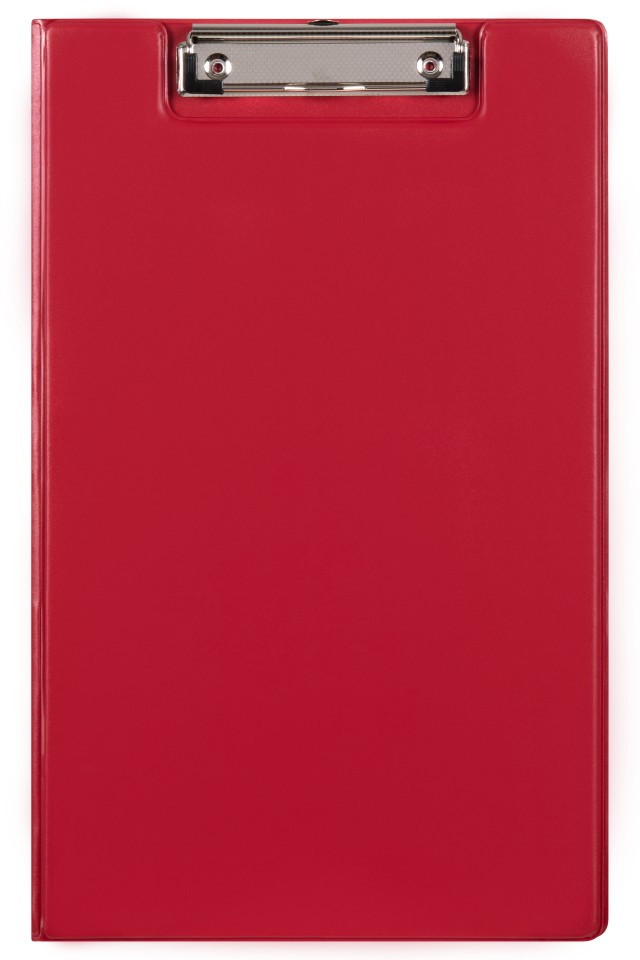 Marbig Clipboard PVC Double Foolscap Red