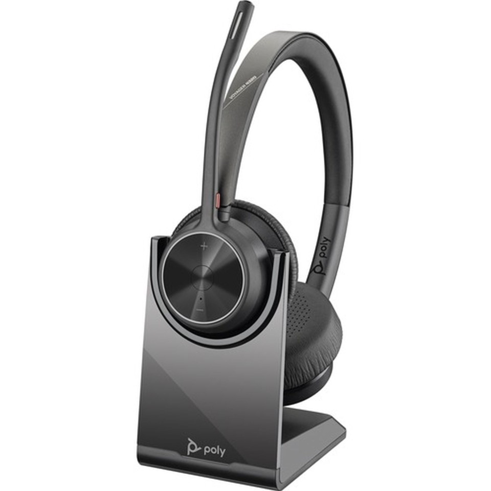 Poly Voyager 4320 Uc Usb-a Stereo Wireless Headset With Charging Stand