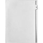 A4 Tab Dividers Printed Tab #2 of 10 White 100 Sets image