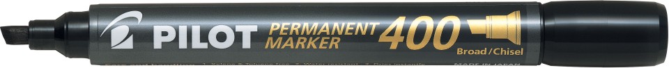 Pilot Permanent Marker Chisel Tip 1.5-4.0mm Black