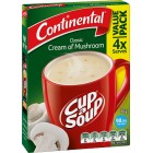 Continental Cup-A-Soup 70g Cream Of Mushroom Pack 4 image