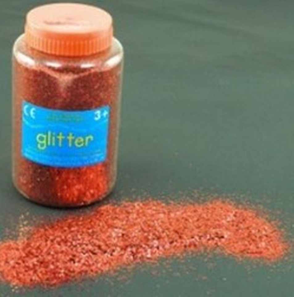 Giant Glitter Red 250g Jar