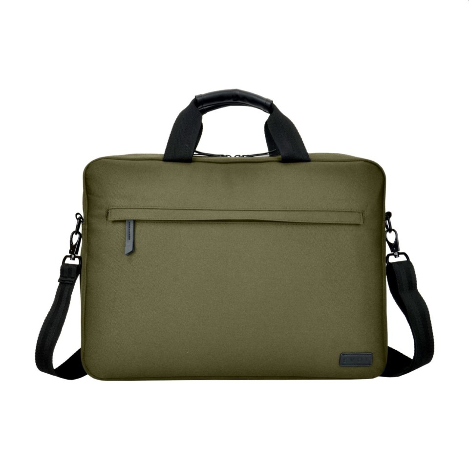 EVOL Generation Earth 15.6 Recycled Laptop Briefcase Olive