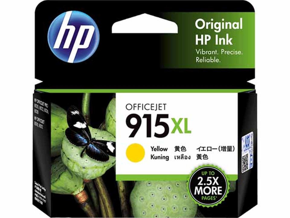 HP OfficeJet Inkjet Ink Cartridge 915XL High Yield Yellow