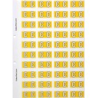 Filecorp ColourFind Lateral File Labels Alpha Letter C 25mm Sheet 40