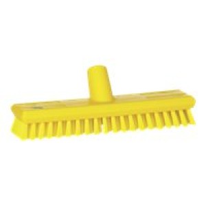 Vikan Yellow Deck Hard Scrub Waterfed Brush Head 270mm
