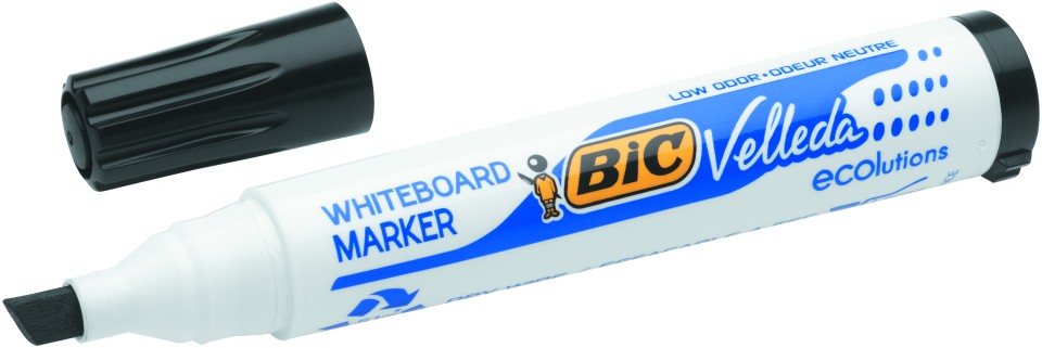 BIC Villeda Whiteboard Marker Chisel Tip 3.7-5.5mm Black