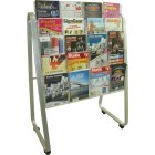 Deflecto Lit Loc Brochure Holder Easel Floor Stand Single-Sided 20 x A4 image