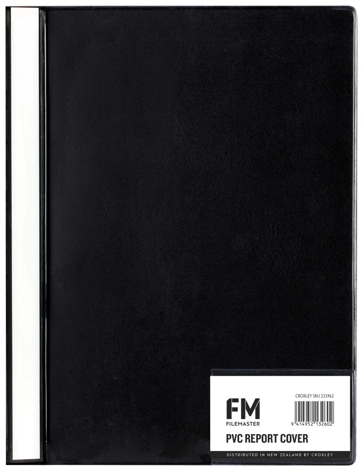 FM Report Cover PVC A4 Black