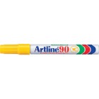 Artline 90 Permanent Marker Chisel Tip 2.0-5.0mm Yellow image