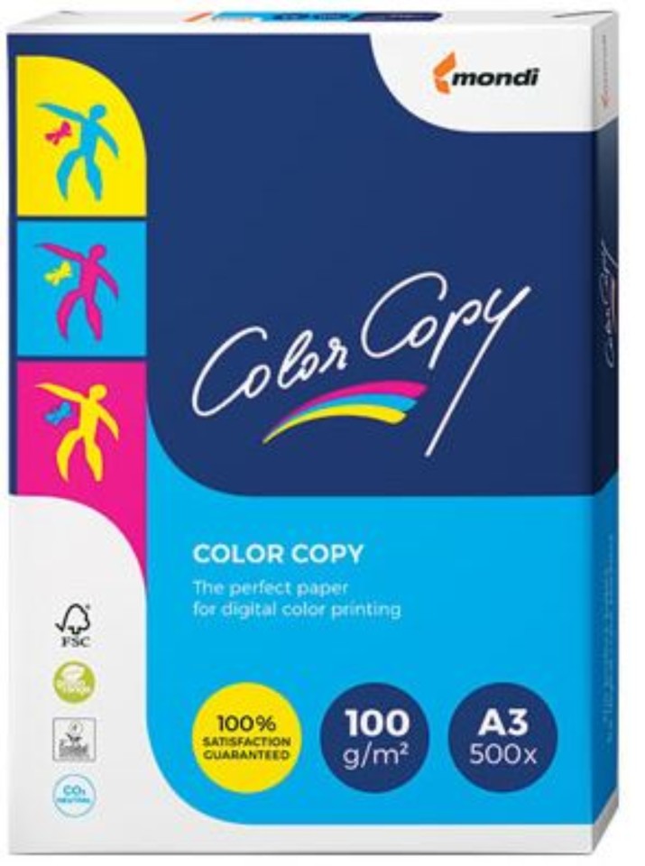 Color Copy Paper Uncoated 100gsm SG A3 Pack 500