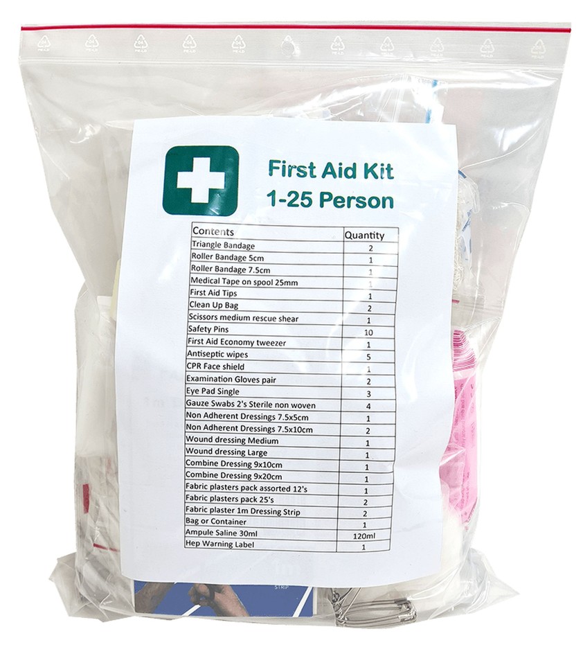 DTS 1-25 Person First Aid Kit Refill