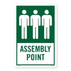 Assembly Point 300 x 450mm Vinyl on PVC (with screw holes) image