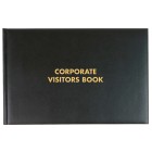 Milford Visitors Book Corporate 205x300mm 192 Page Black image