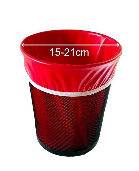 Reusable Bin Liner 30cm (W) X 30cm (H) Small Red